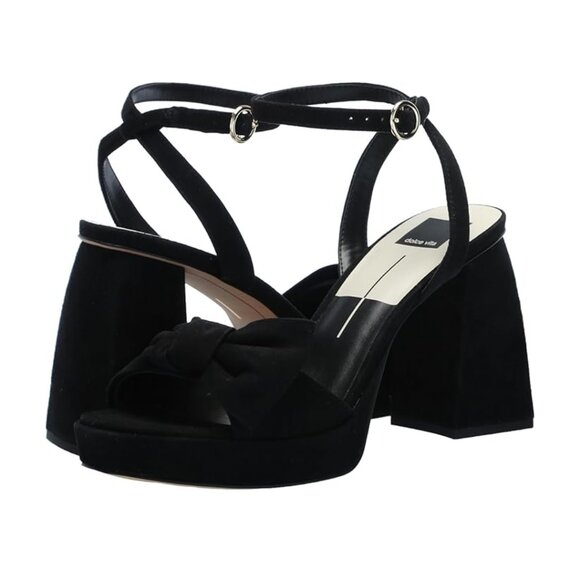 Pacie Heels in Onyx Suede | DOLCE VITA - Picture 6 of 9